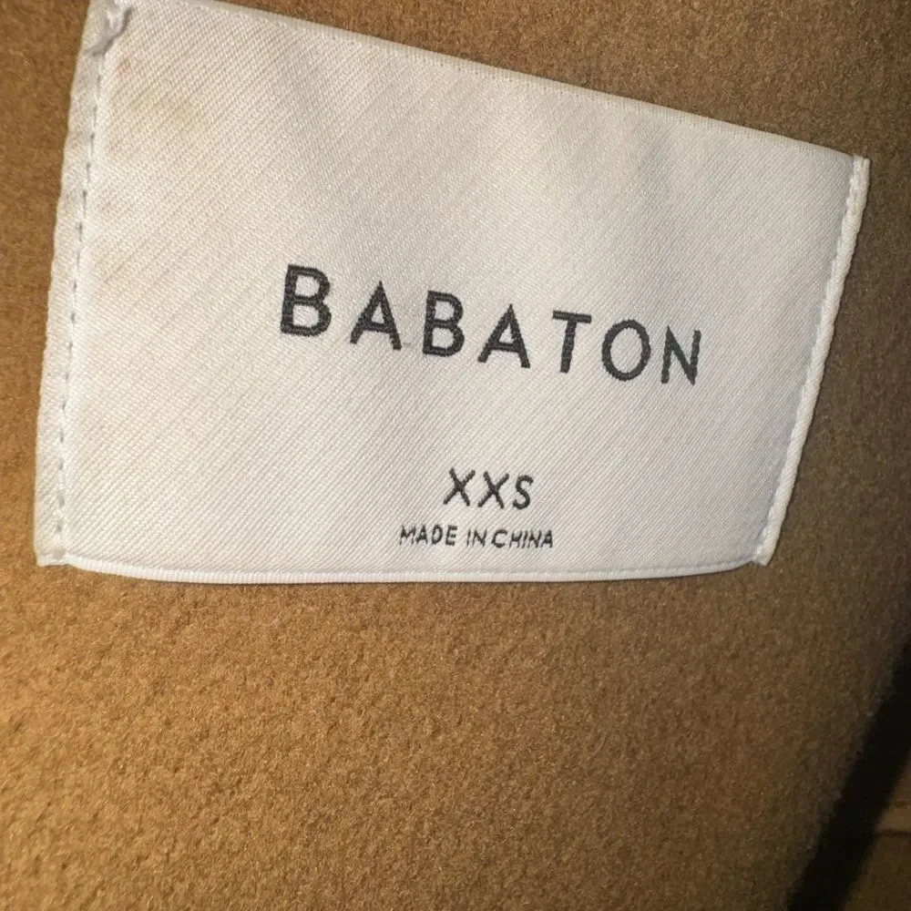 Babaton Stedman Coat Virgin Wool Single-breasted Italian virgin wool coat XXS